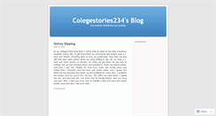 Desktop Screenshot of colegestories234.wordpress.com