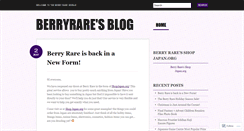 Desktop Screenshot of berryrare.wordpress.com
