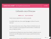 Tablet Screenshot of comoeselmani.wordpress.com