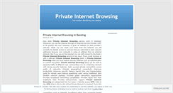 Desktop Screenshot of privateinternetbrowsing.wordpress.com