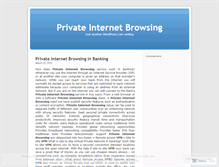 Tablet Screenshot of privateinternetbrowsing.wordpress.com