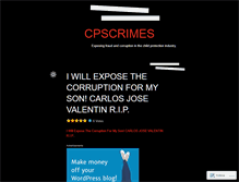 Tablet Screenshot of cpscrimes.wordpress.com