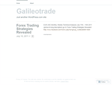 Tablet Screenshot of galileotrade.wordpress.com