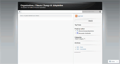 Desktop Screenshot of climatechangeadaptation.wordpress.com