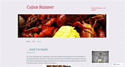 Desktop Screenshot of cajunrunner.wordpress.com