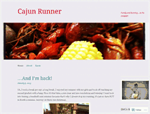 Tablet Screenshot of cajunrunner.wordpress.com