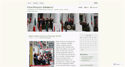 Desktop Screenshot of ciaoitalianamerica.wordpress.com