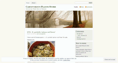 Desktop Screenshot of carnivorousplantstore.wordpress.com