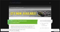 Desktop Screenshot of ilovesoftball.wordpress.com