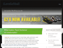 Tablet Screenshot of ilovesoftball.wordpress.com