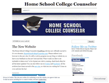 Tablet Screenshot of homeschoolcollegecounselor.wordpress.com