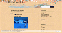 Desktop Screenshot of bluemonarch316.wordpress.com