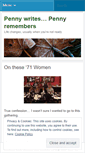 Mobile Screenshot of pennywrites.wordpress.com