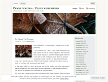 Tablet Screenshot of pennywrites.wordpress.com