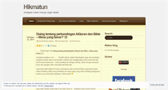 Desktop Screenshot of hikmatun.wordpress.com