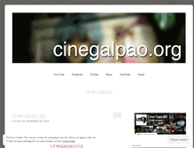 Tablet Screenshot of espacocinegalpao.wordpress.com