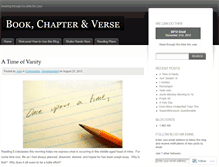 Tablet Screenshot of bookchapterandverse.wordpress.com