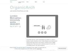 Tablet Screenshot of organicarch.wordpress.com