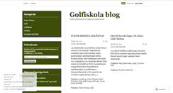 Desktop Screenshot of golfiskola.wordpress.com