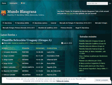 Tablet Screenshot of mundoblaugrana.wordpress.com