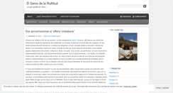 Desktop Screenshot of elgeniodelamultitud.wordpress.com