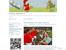 Tablet Screenshot of cuentosdeportivos.wordpress.com