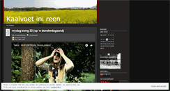 Desktop Screenshot of kaalvoetinireen.wordpress.com