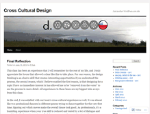 Tablet Screenshot of crossculturaldesign.wordpress.com