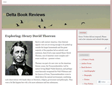 Tablet Screenshot of deltabookreviews.wordpress.com