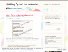 Tablet Screenshot of mileyliveinph.wordpress.com