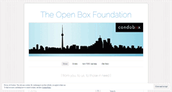 Desktop Screenshot of openboxfoundation.wordpress.com