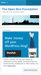 Mobile Screenshot of openboxfoundation.wordpress.com