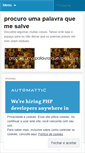 Mobile Screenshot of procuroumapalavraquemesalve.wordpress.com