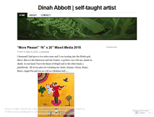 Tablet Screenshot of dinahabbott.wordpress.com