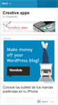 Mobile Screenshot of creativeappsbloges.wordpress.com