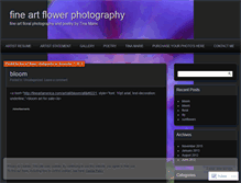 Tablet Screenshot of flowerfineartphotography.wordpress.com