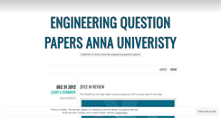 Desktop Screenshot of engineeringpapers.wordpress.com