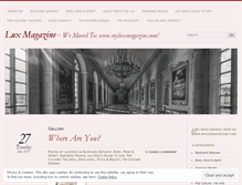 Tablet Screenshot of myluxmagazine.wordpress.com