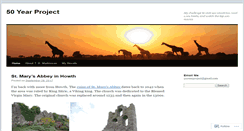Desktop Screenshot of 50yearproject.wordpress.com