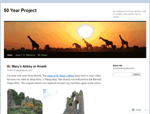 Tablet Screenshot of 50yearproject.wordpress.com