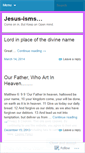 Mobile Screenshot of jesusisms.wordpress.com