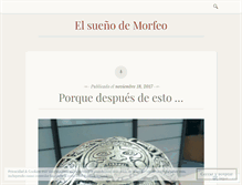 Tablet Screenshot of elsuenodemorfeo.wordpress.com