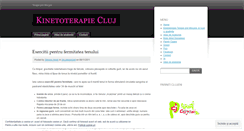 Desktop Screenshot of kinetoterapiecluj.wordpress.com