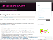 Tablet Screenshot of kinetoterapiecluj.wordpress.com