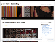Tablet Screenshot of plumaymoda.wordpress.com
