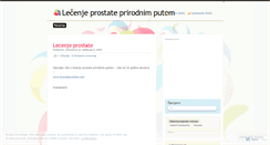 Desktop Screenshot of lecenjeprostate.wordpress.com