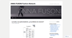 Desktop Screenshot of annafusonifashionetwork.wordpress.com