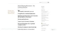 Desktop Screenshot of gospelandorganization.wordpress.com