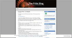 Desktop Screenshot of fr0st.wordpress.com