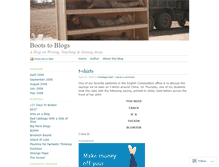 Tablet Screenshot of bootstoblogs.wordpress.com